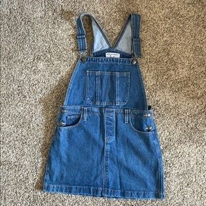 American Apparel Jean Overall Skirt Denim Dress